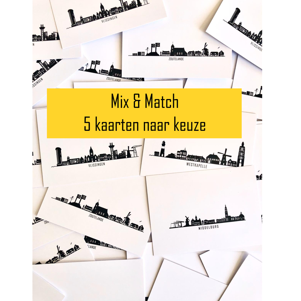 Mix & Match: 5 skyline kaarten naar keuze - Ons Durp